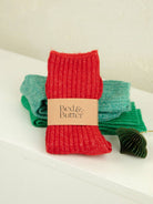 Buy The Comfiest Socks - Lite - Red (Limited Edition): S/M by Bed & Butter - at Hamish + Grace