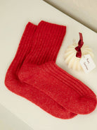 Buy The Comfiest Socks - Lite - Red (Limited Edition): S/M by Bed & Butter - at Hamish + Grace