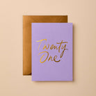 Buy Twenty One Birthday Card | Twenty One by Gabrielle & Celine Greeting Cards Australia - at Hamish + Grace