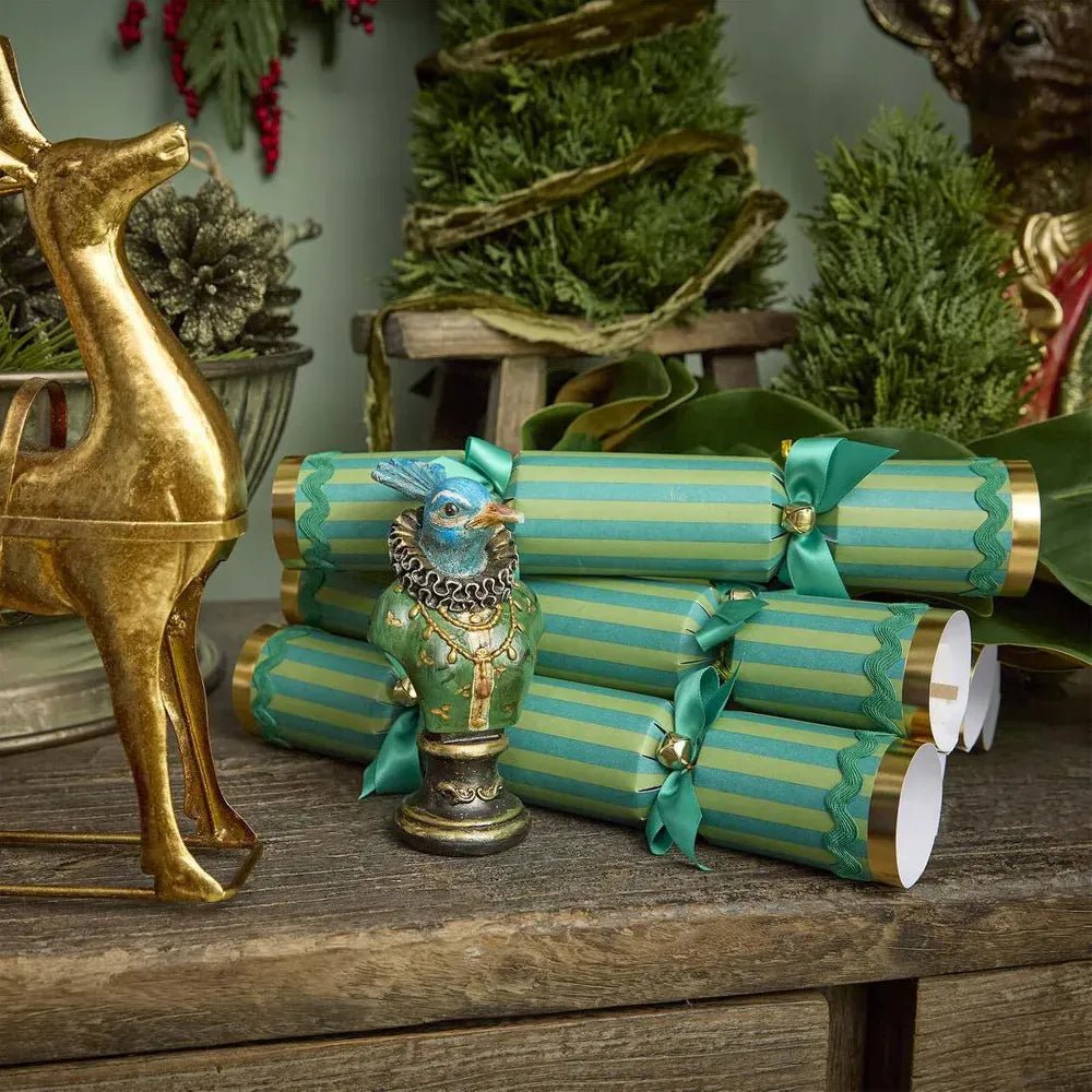 Buy Verdant Striped Cracker - Green by Velvet + Vixen - at Hamish + Grace
