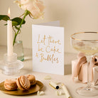 Buy Wedding Congratulations Greeting Card | Let There Be Cake and Bubbles | Luxury Foil Design by Gabrielle & Celine Greeting Cards Australia - at Hamish + Grace